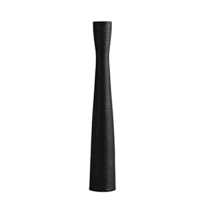 Cutfouwe Vase De Sol Noir 50 Cm De Haut,Vase pour Pampa,Branches DéCoratives,Fleurs SéChéEs Vase,CéRamique BrosséE Vases DéCoratifs Modernes pour Salon Chambre Bureau DéCoration De Table