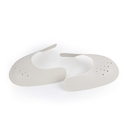 vreplrse Protecteurs de pli Coloré Portable Portable Facile Retrait Anti-Drapeau Ventiler avec Trou de Ventilation La boîte à Orteil Anti-Rides pour Chaussure, Gris, s Cover
