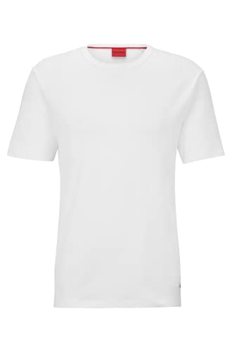 HUGO T-Shirt à manches courtes col rond pour homme en coupe régulière