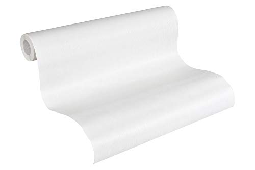 A.S. Création Non-Woven Wallpaper Ökotapete Wallpaper 10.05 x 0.53 m Made in Germany 949318 9493 - 18 White