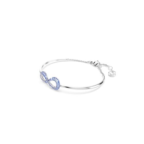 Swarovski Hyperbola Bangle, Infinity, Blue, Rhodium Finished2