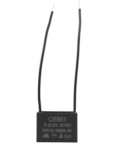 Podoy CBB61 ventilatore a soffitto 8UF condensatore a 2 fili per New Tech 250 VAC 50/60Hz