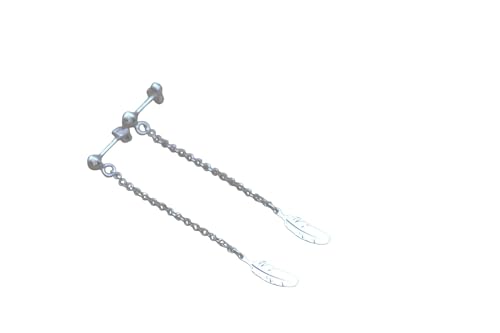 Boucles d'oreilles argent massif plume légères pour sublimer vos tenues bohèmes d'été