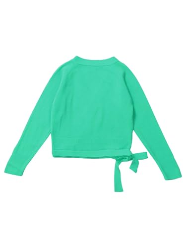 Kids Girls Ballet Dance Knit Wrap Sweater Cardigan Classic Long Sleeve Ballerina Warm-up Tops4