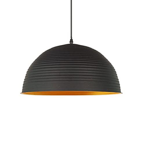 Lustre cuisine noir suspension rétro E27 pour remplacer un plafonnier démodé