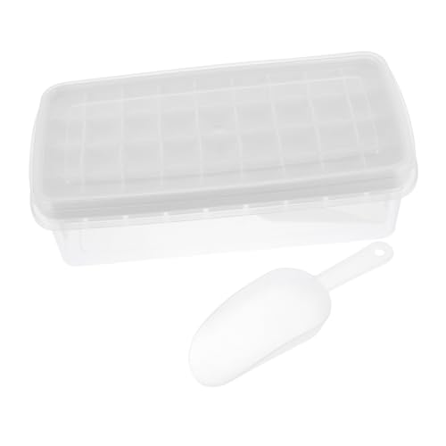 Molde para cubitos de hielo de silicona con tapa y base miniatura 1
