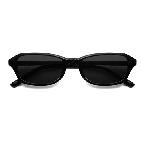 Image of Retro Square Cat Eye Sunglasses for Women Men 90s Trendy Rectangle Sun Glasses UV Protection AR82371