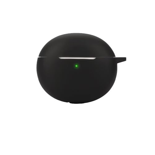 TINGYR Hülle Kompatibel mit Oppo Enco R3, Nahtloser Passformschutz, Stoßfest & Kratzfest, LED Sichtbar Kopfhörerabdeckung Kompatibel mit Oppo Enco R3.(Schwarz)