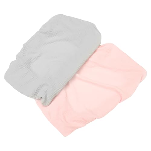 Gogogmee 2Pcs Changing Pad Covers Washable Changing Table Pad Sheet Removable Covers for Girl Boy Skin Friendly Elastic Design Fits Changing Tables