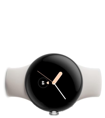Image of Google Pixel Watch 41mm Smartwatch with LTE WiFi, GPS, BT and Heart Rate Monitor in Bulk Packaging (Silver Chalk Active)