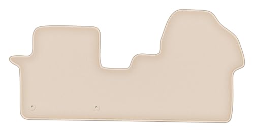 Tapis de sol en velours beige anti-salissure pour Fiat Scudo III 2021+