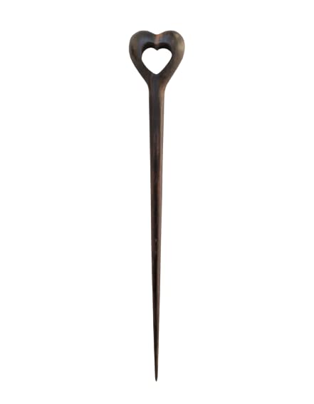 Jain Exports hollow heart Ebony Wooden hair stick for women (Black) 8 inches (B0BVF219RY) Amazon Price History, Amazon Price Tracker