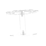 Homoyoyo Soporte Acrílico Transparente Desmontable para Conos de Helado Fácil de Limpiar para Fiestas y Eventos