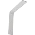 Ekena Millwork BKTM02X10X10HAPWH Steel Bracket Hamilton, 2"W x 10"D x 10"H, White Primer