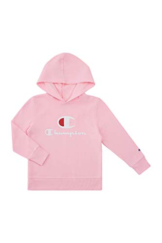 Champion Heritage Girls 2 (Two) Piece Fleece Hoodie Fleece Jogger Set Kids Clothes (Pink Candy/Oxford Heather C, 6) #TOP2