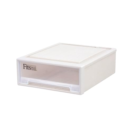 天馬 収納ボックス フィッツケース クローゼット 幅44×奥行53×高さ18cm 収納ケース たわみにくい 衣装ケース 日本製 【色 カプチーノ】 【サイズ ワイドS-53】