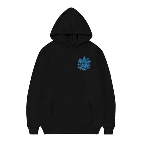 Hoodies For Teen Girls Embroidered Oversized Fleece Long Sleeve Boys Sweatshirts Hooded 2025 Floral Print Fall Hoodies For Girls 10-12 Trendy Black 11-12 Years Back To School Sweaters For Teen Girls3