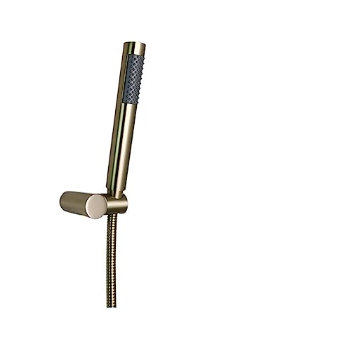 Pommeau de douche haute pression blanc grand jet effet pluie avec flexible 1m50 et support