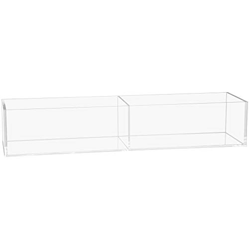 Acrylic Display Tray, Countertop, 2 Compartment, 26177