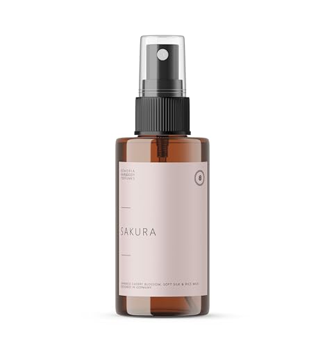 BOHORIA Perfume para o cabelo Sakura, aroma delicado de leite de arroz e flor de cerejeira, fórmula vegana nutritiva, sem silicone, adequado para todos os tipos de cabelo, 100 ml (100 ml, Sakura)