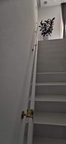 Rambarde d'escalier acrylique transparent et supports dorés 600cm - 8