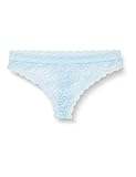 Calvin Klein Damen String Thong mit Stretch und Spitze, Blau (Palest Blue), L