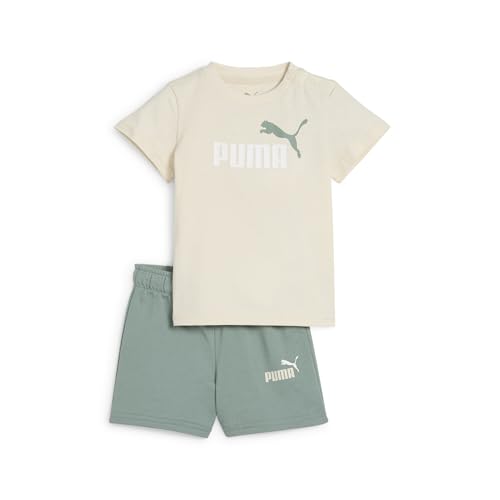 PUMA MINICATS ESS Tee and Shorts Set INF, Abiti lavorati a maglia Bebé Niños, Alpine Snow, 62