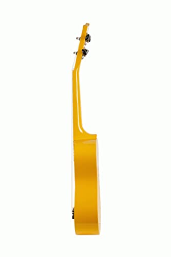 Ashton UKE110YL Ukulélé soprano avec sac (Jaune) - Les Beatles, Paul McCartney, John Lennon, RIngo Starr, George Harrison Ashton UKE110YL Ukulélé soprano avec sac (Jaune) – Image 5