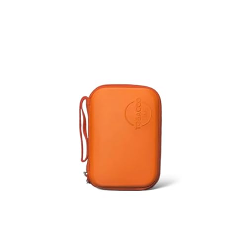 Case Estojo Organizador Laranja com Zíper e Divisória