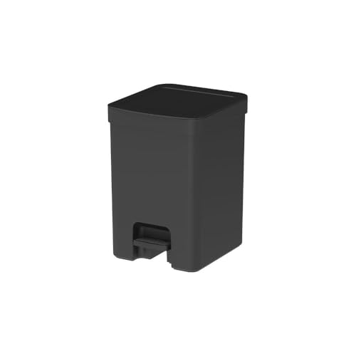 OU LX4100PTF Lixeira Com Pedal e Tampa Trium Esconde Sacola 12 Litros Cor:Preto