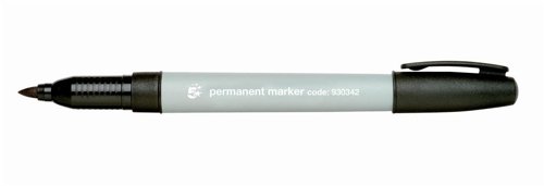 5 Star Permanent Marker Fine 0.8mm Line Black Ref