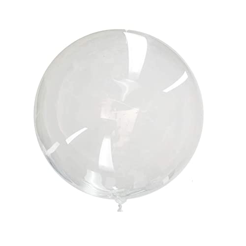 Globos Transparentes,50 PCS Jumbo Bobo Globo Burbuja Globos Cristal Globos 12 Pulgadas Globos de Bobo para Fiesta de cCumpleaños Decoración Navidad Boda Aniversario Festival Deco Cover