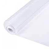sourcing map Sichtschutzfolie PVC mattiert 157 x 17,7 Inch Fensterdeckel für Badezimmer Büro weiß