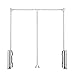 QSMGRBGZ Barre Penderie Escamotable, pour Le Placard de Garde-Robe, Suspension Automatique Multifonction, montée auxiliaire/Goutte, Charge 66 LB, Largeur réglable (890 ~ ​​1210mm),Argent,890~1210mm