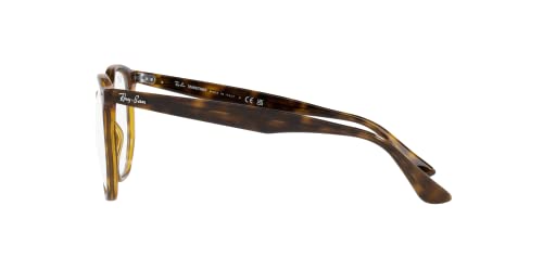 Ray-Ban Unisex Sunglasses Beige Frame, Dark Brown Lenses, 54MM2