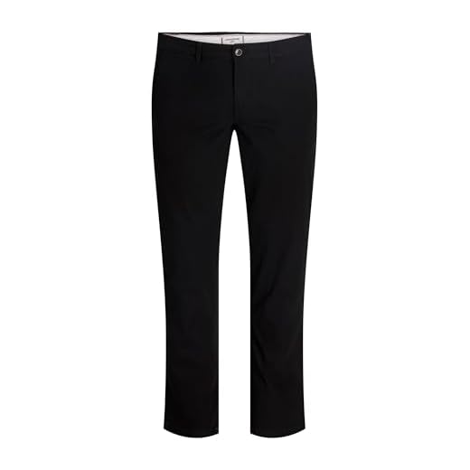 JACK & JONES PLUS Jpstmarco Jjdave LC Noos Pls Pantalones Chinos, Negro, 46W x 32L para Hombre