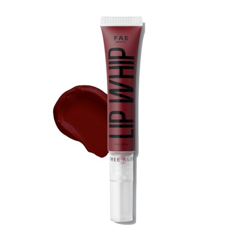 Image of Fae Beauty Lip Whip 12Hr Comfortable Matte Liquid Lipstick (10ml) | Waterproof | Long Wear | Non Drying | Soft Mousse Smudgeproof Formula | Vegan | With Moisture Lock Technology | Enriched with Vitamin E and Cherry Coffee - Revenge