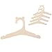 5Pcs Children Wood Clothes Hanger Cartoon Bear Wood Hangers for Home Closet Balcony Organization Artifact Woo Clothes Hanger for Girl
