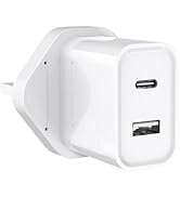 20W USB C Charger, USB-C Fast Plug for iPhone 15 14 13 12 11 Pro, Apple Watch/iPad, Samsung A53 A...
