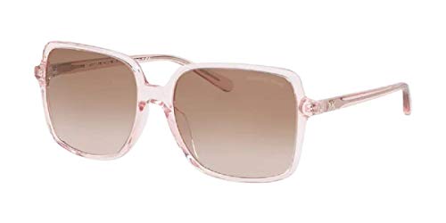 MK2098U 367813 56MM Transparent Pink/Brown Pink Gradient Square Sunglasses for Women + FREE Complimentary Eyewear Kit