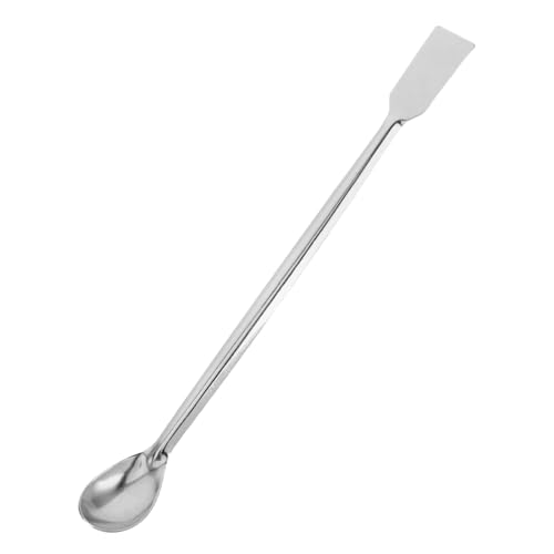 VILLCASE Long Handle Stainless Steel Spoon for Precision Chemical Scooping Ergonomic Design for Safe Handling of Hot Materials Laboratory and Industrial Use
