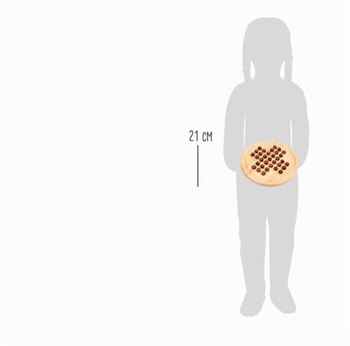 small foot Solitär Holzkugel Gesellschaftsspiel für Kinder, aus Holz, Ø ca. 21 cm, ab 5 Jahren, 2933