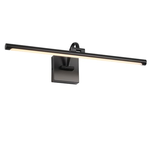 Image of DESOOP Black Picture Lights for Wall Hardwired LED Picture Lighting Dimmable Gallery Light Art Light for Wall Portrait Artwork 23.62 inch 14W Warm White