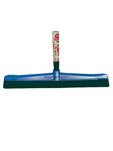 Kit com Vassoura, Rodo Grande, Pá de Lixo, Lava Azulejo Esfregão