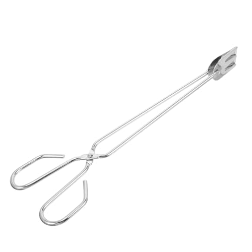 MUCKLILY Camping Barbecue Fireplace Tong Heavy Duty Charcoal Clamp for Outdoor Grilling Fire Pit Use and Safe Firewood Handling Lightweight Ergonomic Design for Easy Control