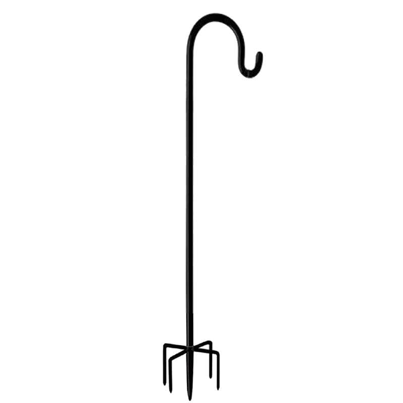 Heavy Duty Outdoor Shepherd's Hook - 5ft Metal Bird Feeder Post for Hanging Lanterns, Feeders & Decor-picture-15