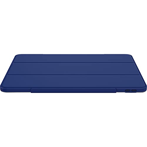 Image of OtterBox - Symmetry Series 360 Elite Case for 12.9 inch iPad Pro 3rd-6th Gen, Scratch-Resistant Tablet Case with Folio and Apple Pencil Holder (Yale Blue)