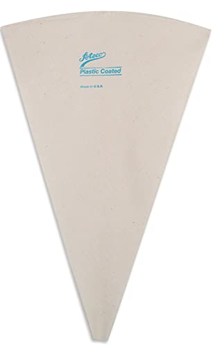 Ateco Plastic Coated Canvas Decorating Bag 14-Inch Reusable Made in USA White