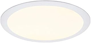 24w Round LED Ceiling Panel Recessed Down Light Flat Ultra Slim Lamp Warm White 3500K Super Bright 300mm x 300mm
