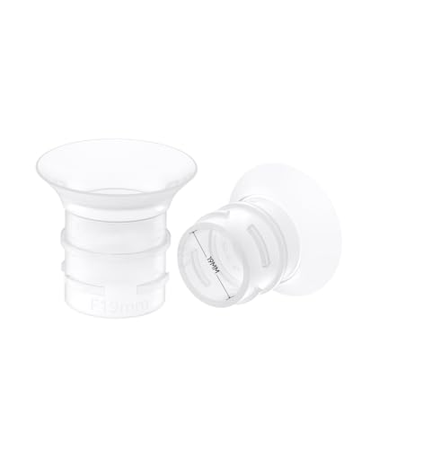 eufy Insertos de tamaño originales de 19 mm (paquete de 2) para sacaleches portátil S1/S1 Pro/E10, insertos de tamaño de silicona, fáciles de instalar y usar, ajuste cómodo y preciso para una mejor